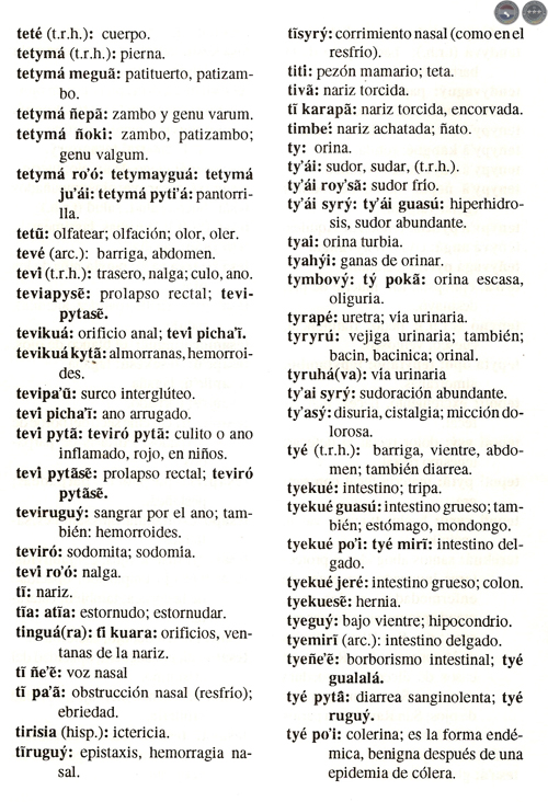 DICCIONARIO MÉDICO GUARANÍ – ESPAÑOL, 1997 - POR DIONISIO M. GONZÁLEZ TORRES